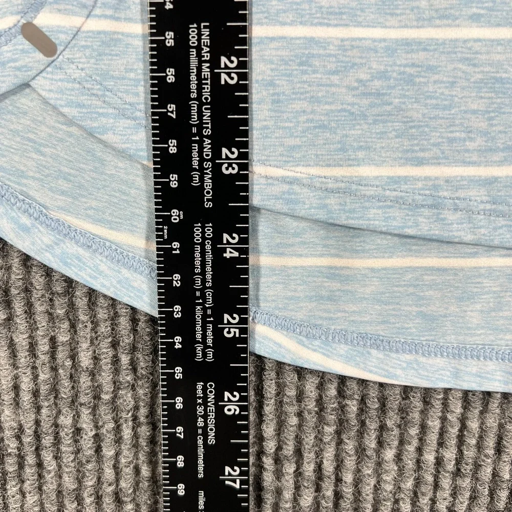 The North Face Shirt Womens Small Blue Striped Short Sleeve Outdoor Casual - Picture 6 of 10